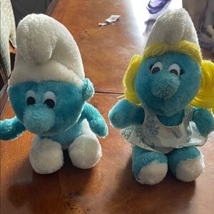 Vintage Smurf plush